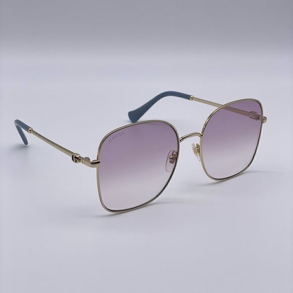 BRAND NEW GUCCI GG1143S 003 Gold/Violet Women Sunglasses main image 9